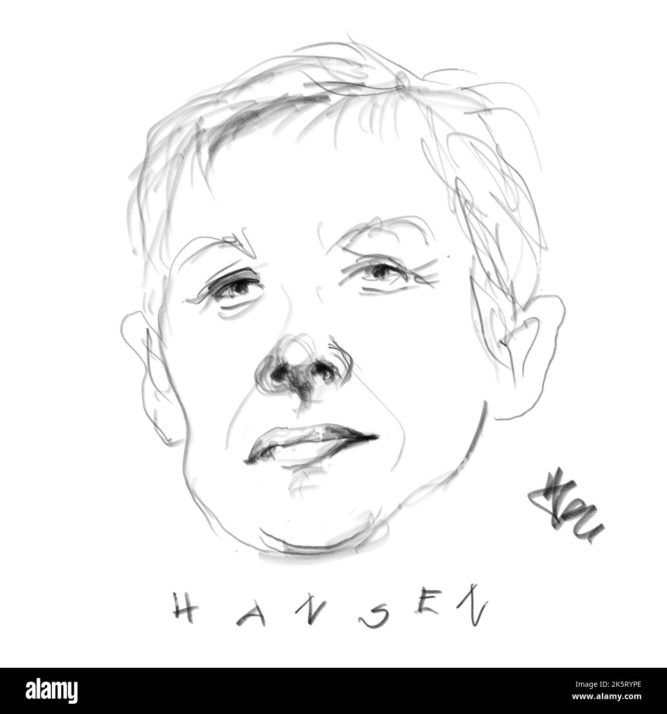 Portrait de l'auteur Dörte Hansen Banque D'Images