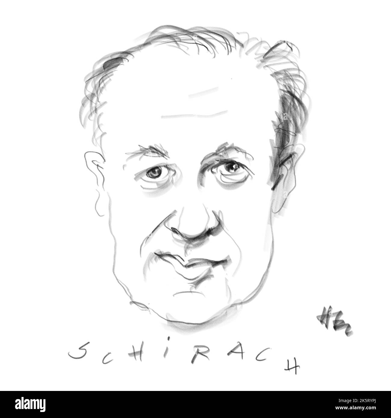 Portrait de l'auteur Von Schirach Banque D'Images