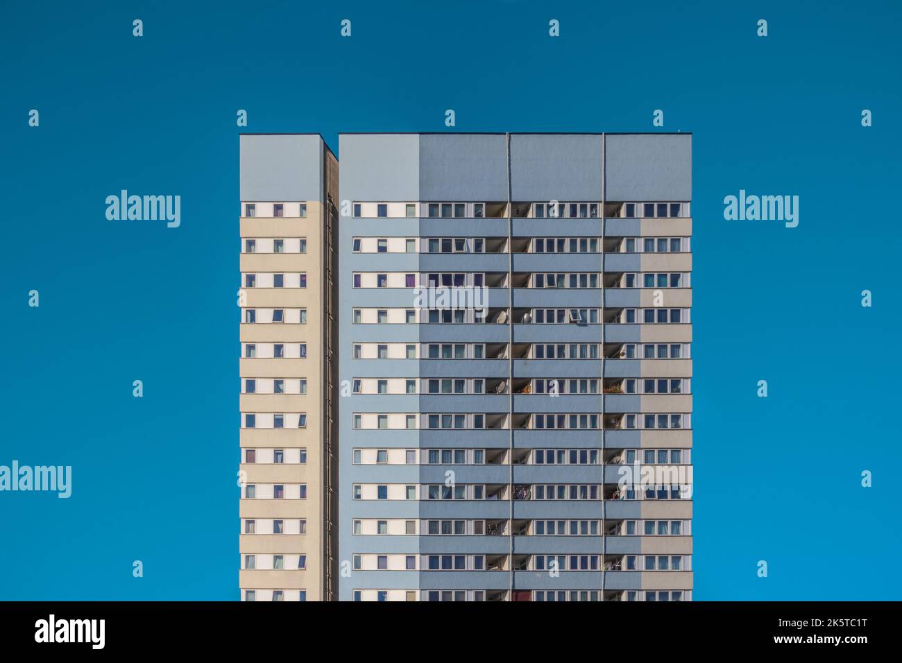 La tour blocs conseil logement domaine Abbey Estate à Camden, Londres avec perspective Banque D'Images