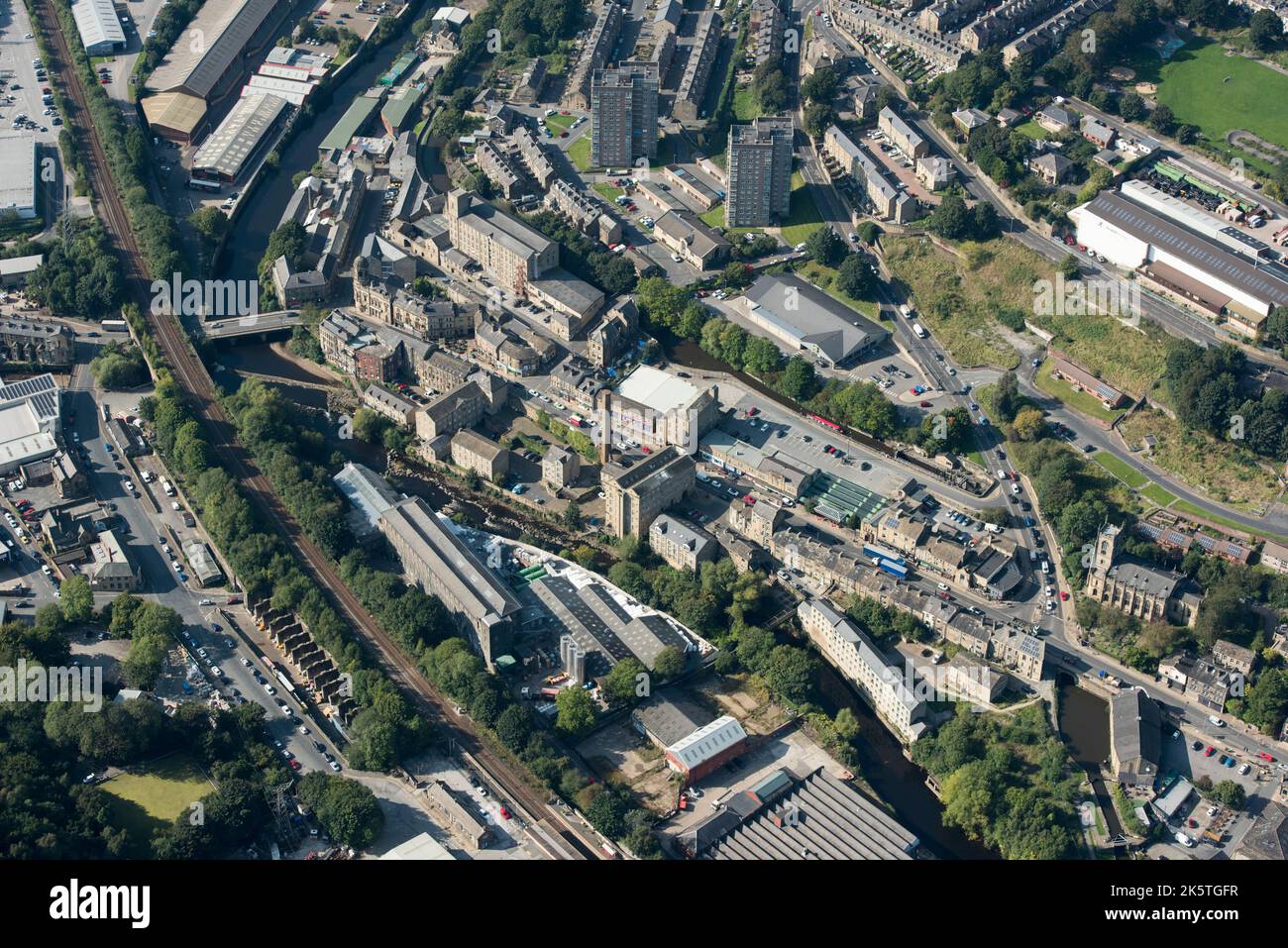 Sowerby Bridge High Street Heritage action zone, Calderdale, 2020. Banque D'Images