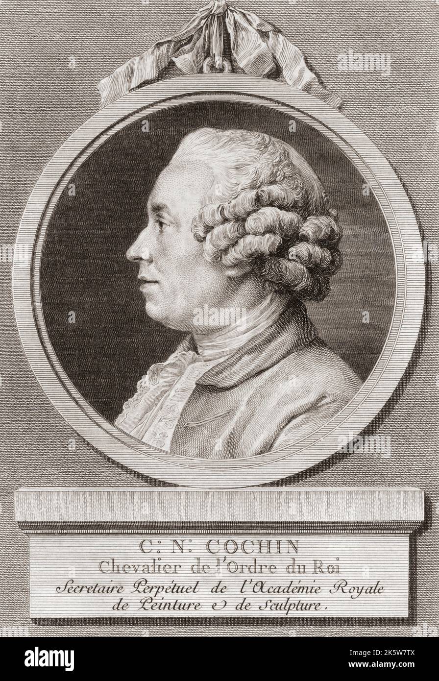 Charles-Nicolas Cochin, 1715 – 1790. Graveur et auteur français. Autres noms connus: Charles-Nicolas Cochin le Jeune (le plus jeune), Charles-Nicolas Cochin le fils (le fils), ou Charles-Nicolas Cochin II Tiré d'un imprimé d'Augustin de Saint-Aubin après un dessin de Charles Nicolas Cochin II Banque D'Images Charles-Nicolas Cochin, 1715 – 1790. Graveur et auteur français. Autres noms connus: Charles-Nicolas Cochin le Jeune (le plus jeune), Charles-Nicolas Cochin le fils (le fils), ou Charles-Nicolas Cochin II Tiré d'un imprimé d'Augustin de Saint-Aubin après un dessin de Charles Nicolas Cochin II Banque D'Images