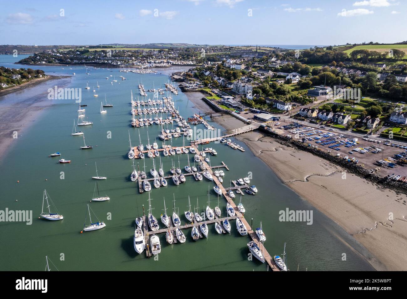 Crosshaven, West Cork, Irlande. 10th octobre 2022. Aujourd'hui, le soleil se couche dans le village côtier de Crossaven. Le reste de la journée sera sec avec des sorts ensoleillés. Crédit : AG News/Alay Live News Banque D'Images