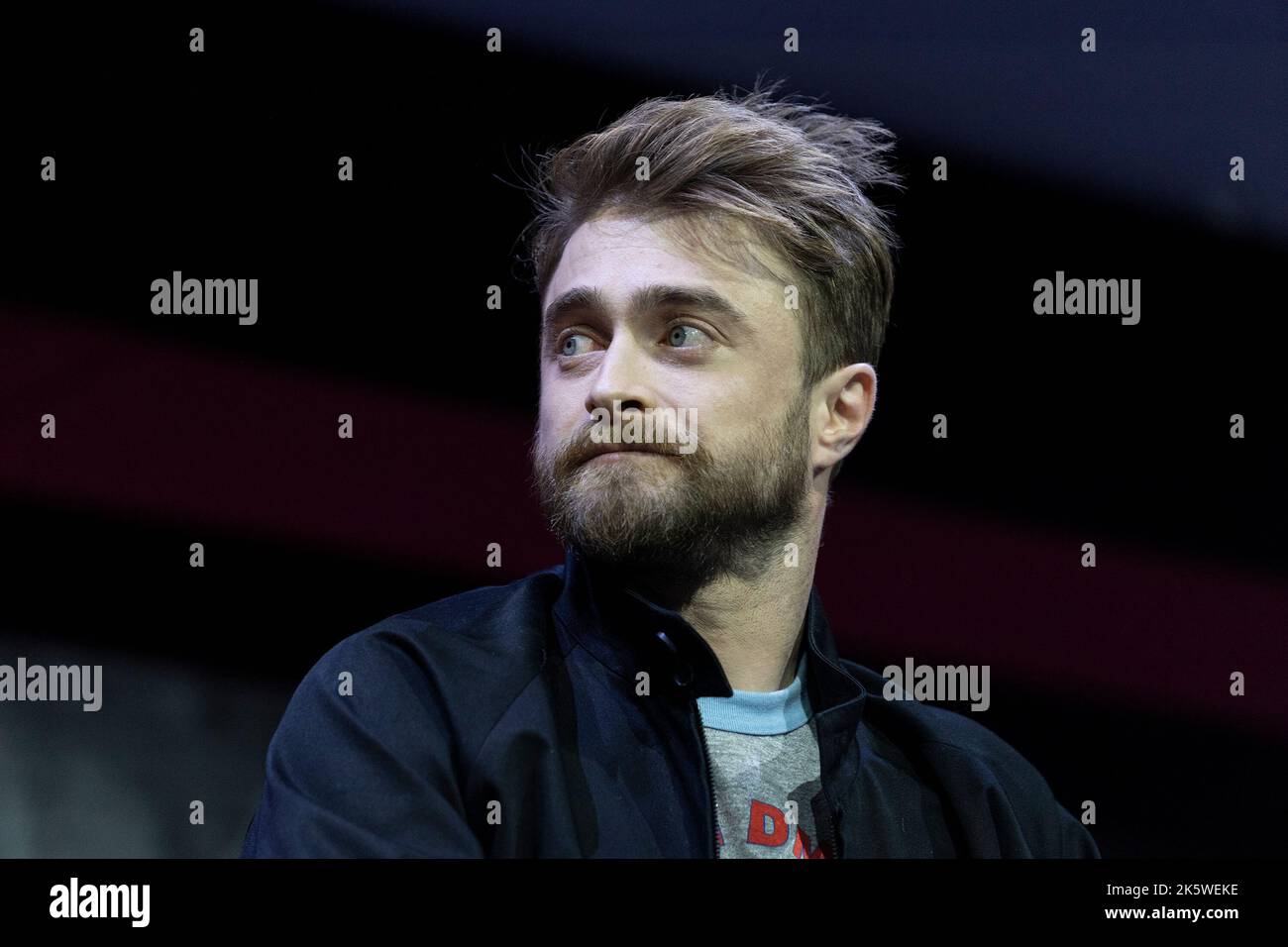 9 octobre 2022, New York, New York, Etats-Unis: Daniel Radcliffe assiste au panel BIZARRE: L'histoire d'Al Yankovic pendant New York Comic con au Centre Jacob Javits (Credit image: © Lev Radin/Pacific Press via ZUMA Press Wire) Banque D'Images