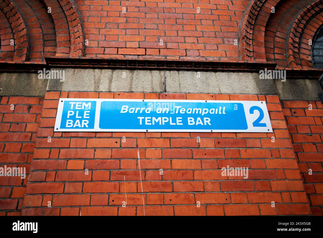 temple bar signe dans le centre-ville de dublin 2 dublin république d'irlande Banque D'Images