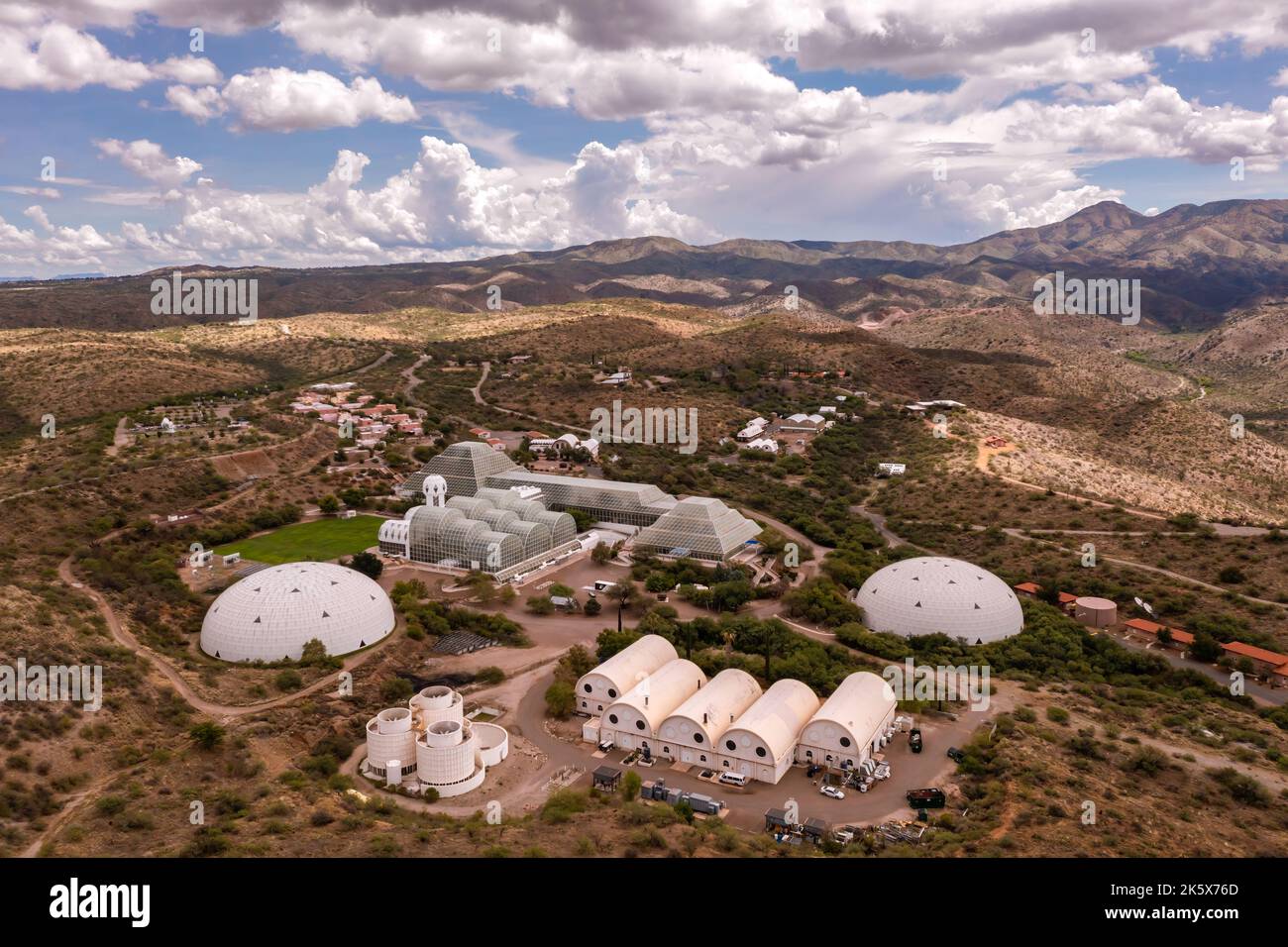 Biosphere 2 Science Buildings près de Tucson Arizona. Banque D'Images