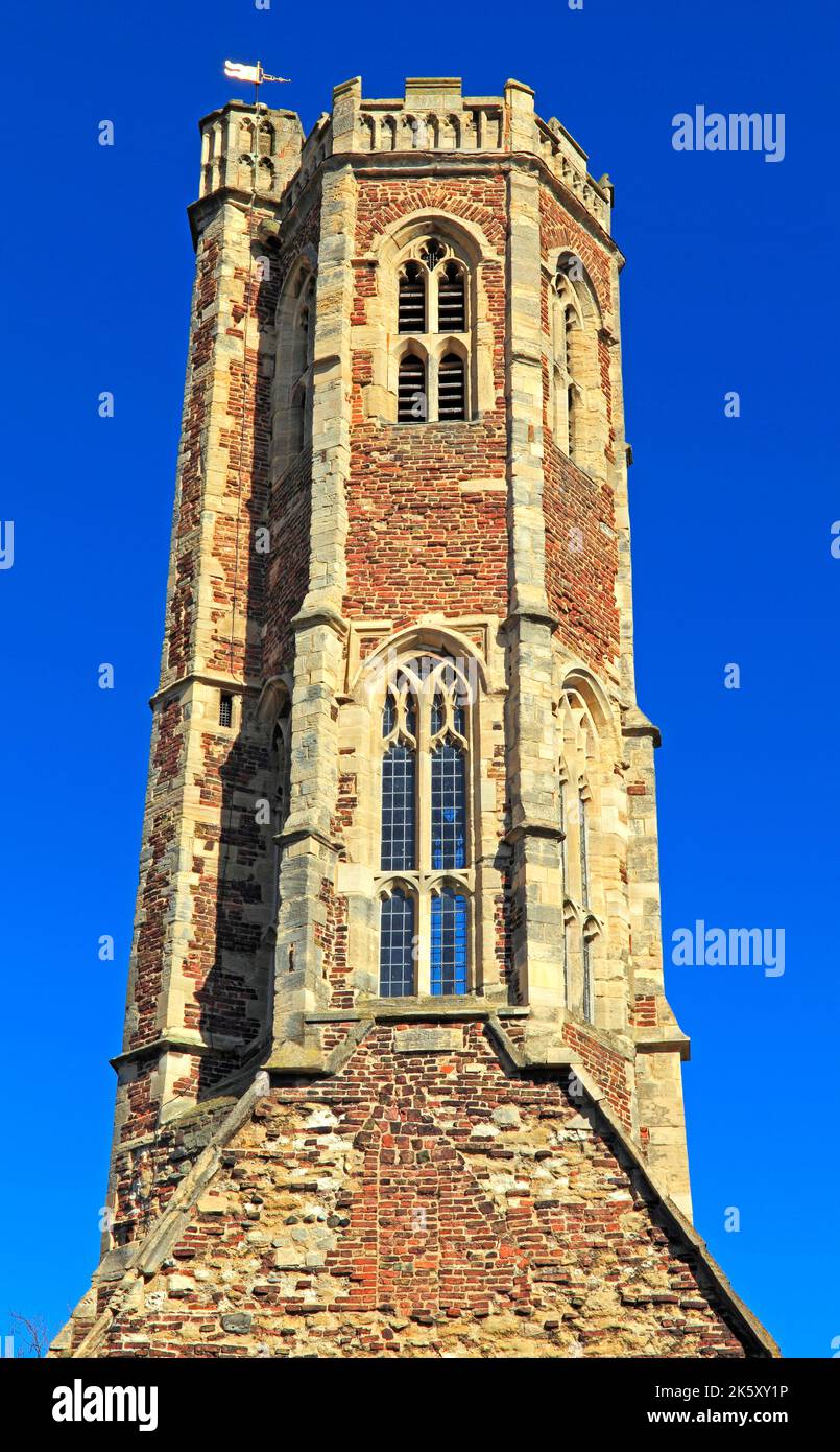 Kings Lynn, Norfolk, Greyfriars Lantern Tower, Greyfriars Friary, architecture médiévale, Angleterre, Royaume-Uni Banque D'Images