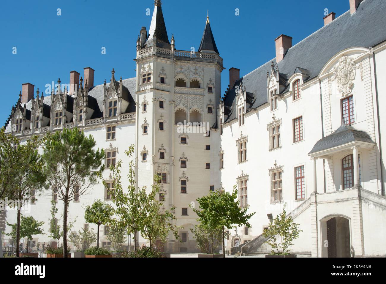 Magnifique château de Nantes, France. Bâtiment principal. Europe Banque D'Images