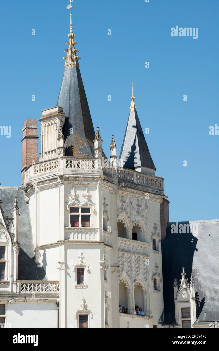 Tour principale du château de Nantes. France, Europe Banque D'Images