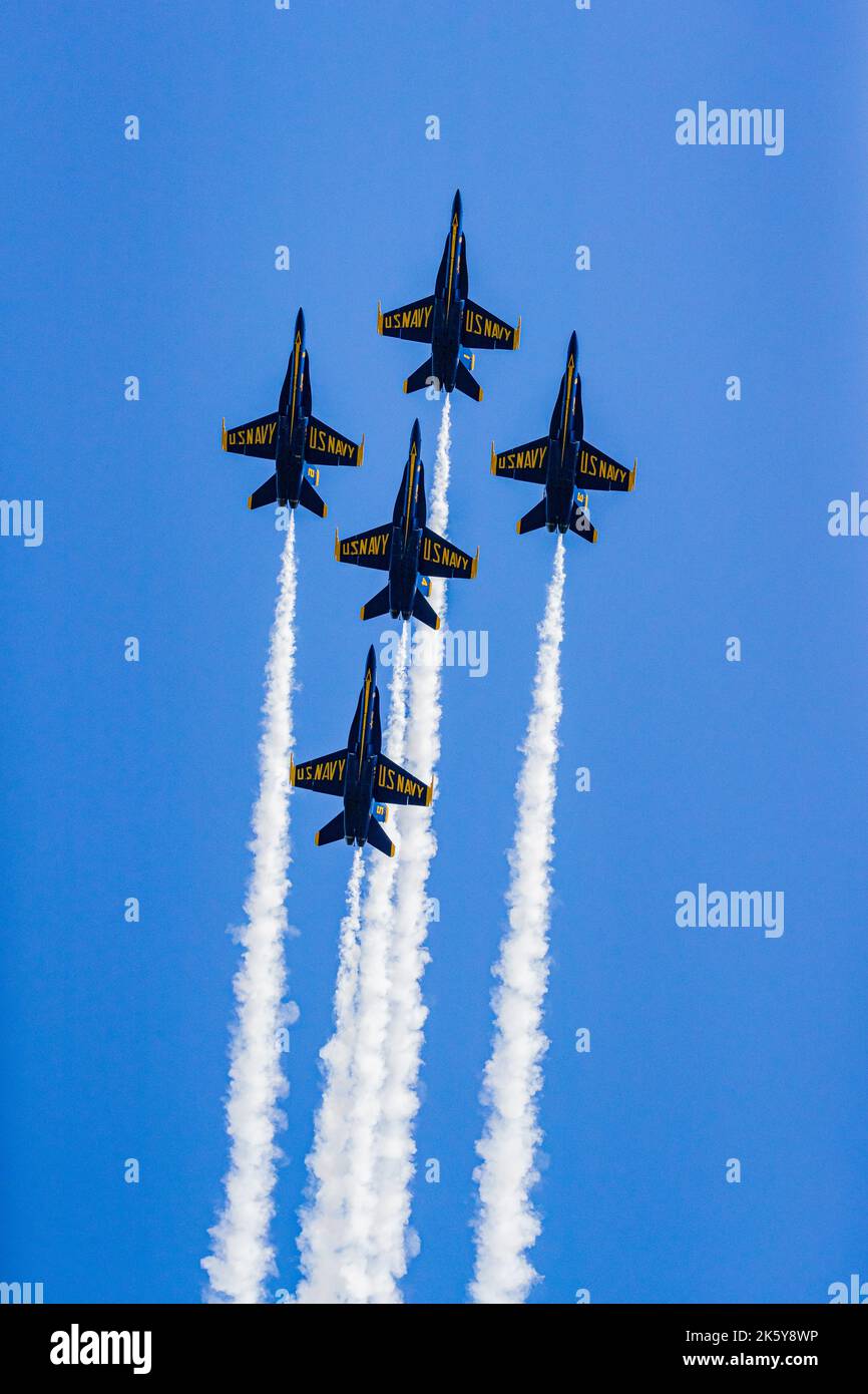 Blue Angeles - Fleet week San Francisco - Toby Harriman Banque D'Images