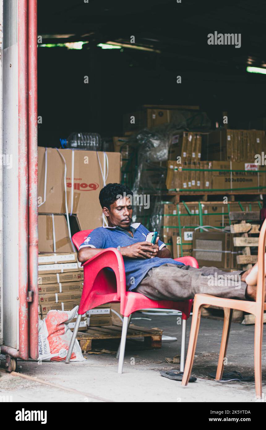 Nous sommes heureux, libres, confus Banque D'Images