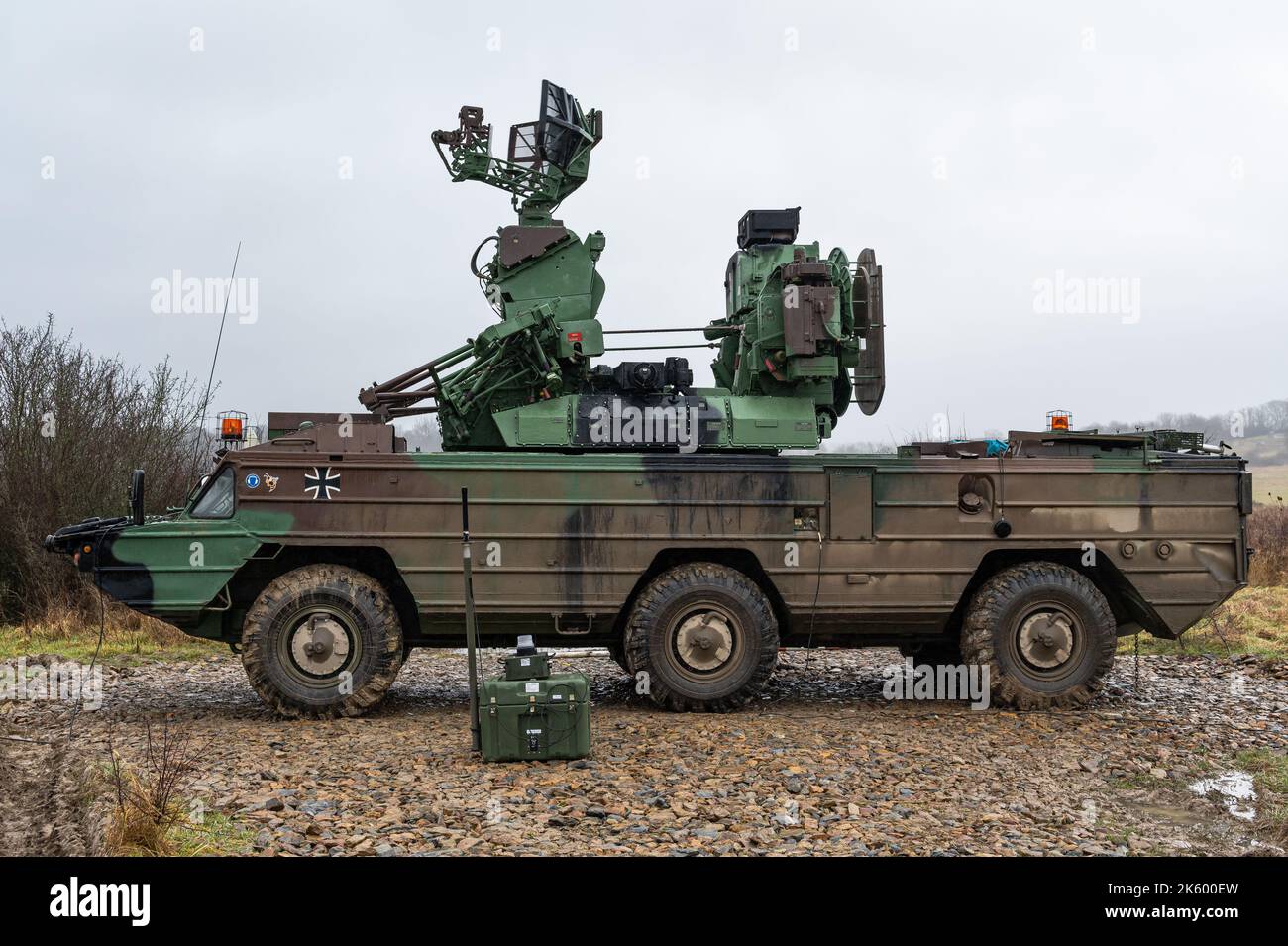 Le système tactique de missiles sol-air sa-8 Gecko développé par l'Union soviétique. Banque D'Images