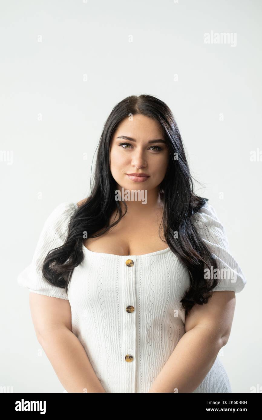 corps positif plus taille femme surdimensionnée femme Banque D'Images