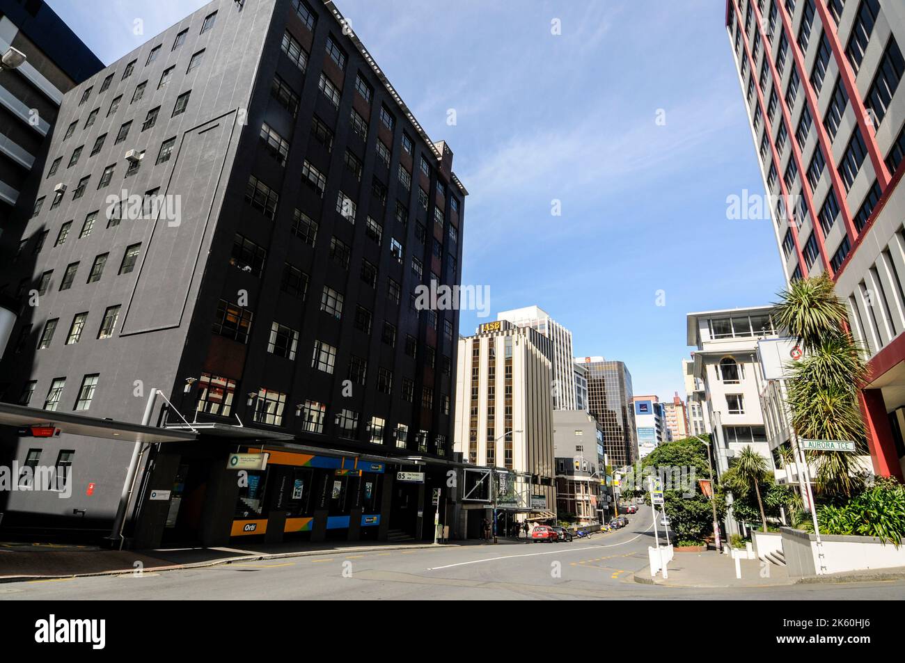 Le Terrace est un centre commercial animé pour les conférences et les événements commerciaux à Wellington, sur l'île nord de la Nouvelle-Zélande. Wellington est surnommé « W Banque D'Images
