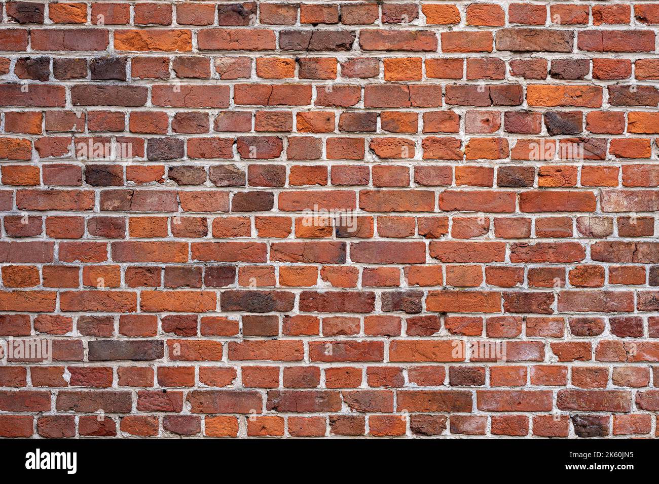 Arrière-plan de haute qualité d'un motif de mur en brique rouge. Banque D'Images