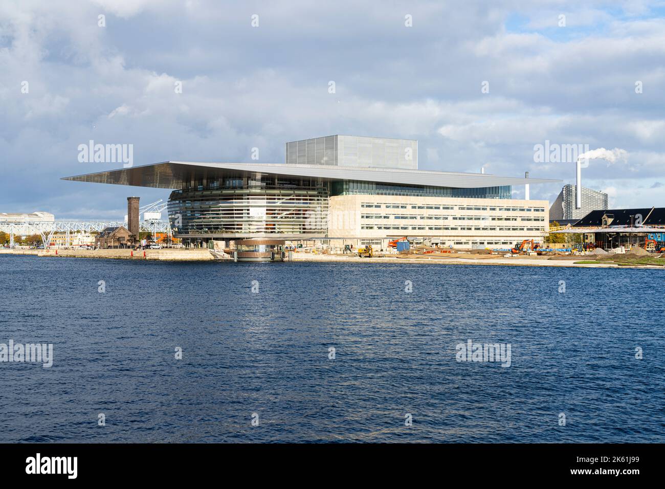 Copenhague, Danemark. Octobre 2022. Vue extérieure de l'Opéra de Copenhague dans le centre-ville Banque D'Images