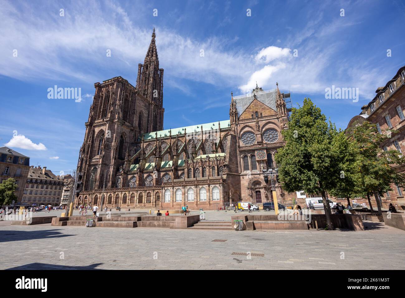 Cathédrale de Strasbourg, France, Alsace Banque D'Images