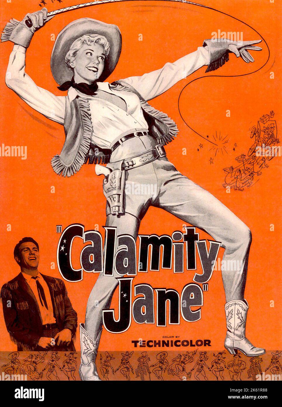 Calamity Jane 1953 affiche de film Banque D'Images