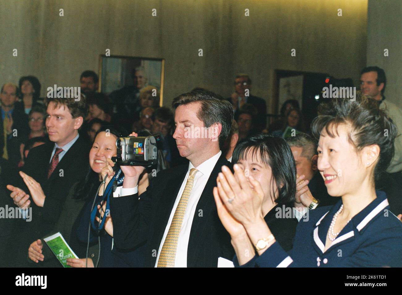 Bureau du Secrétaire - cérémonie de bienvenue de la Secrétaire Elaine Chao Banque D'Images