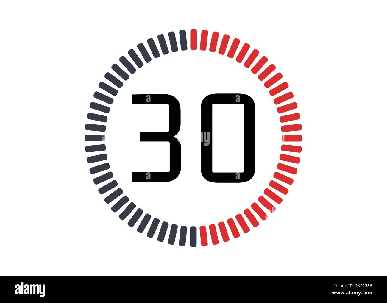 30 seconds minutes stopwatch icon Banque de photographies et d'images à  haute résolution - Alamy