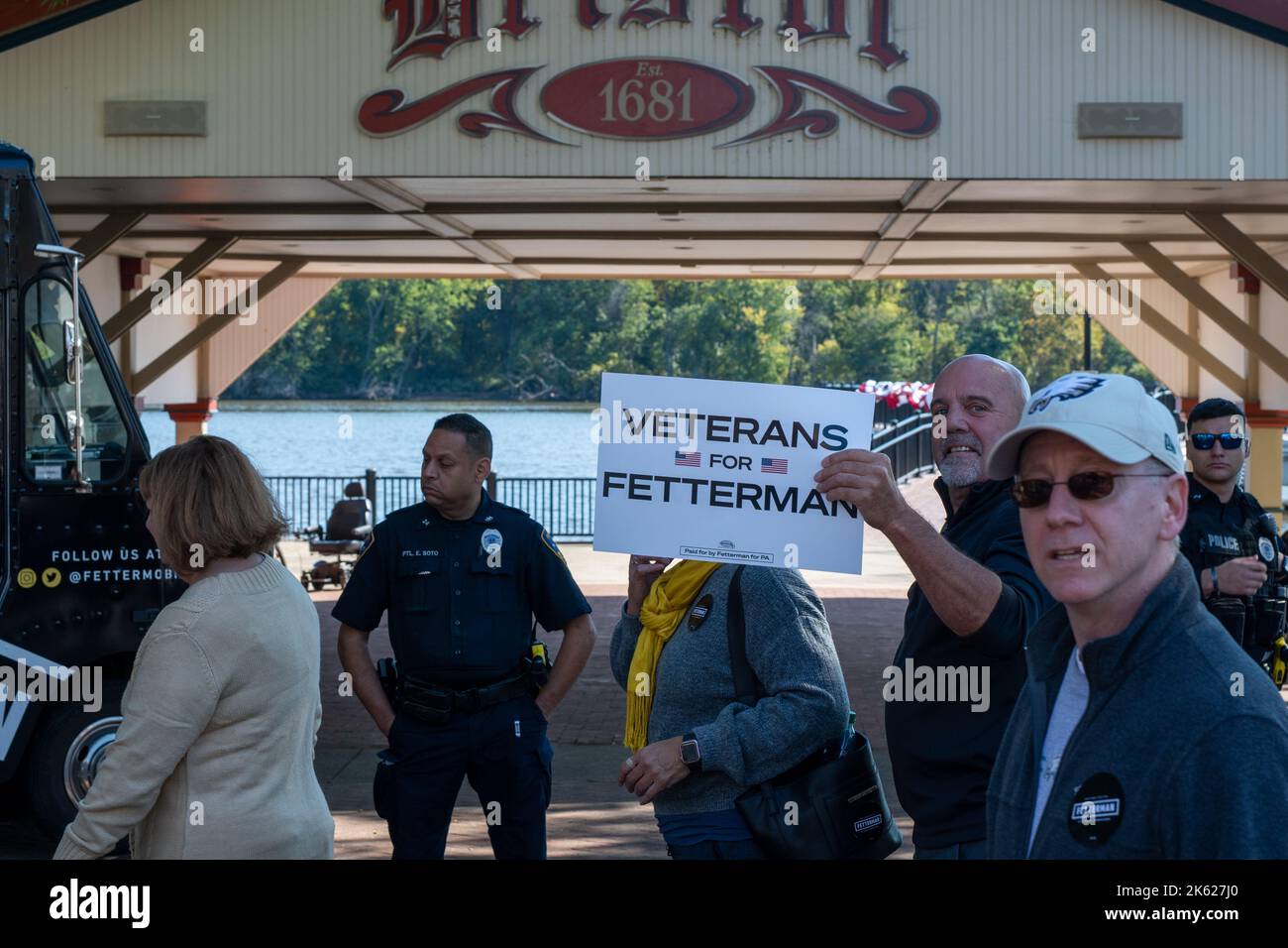 Rassemblement de John Fetterman en Pennsylvanie pour la campagne du Sénat américain 2022 Banque D'Images