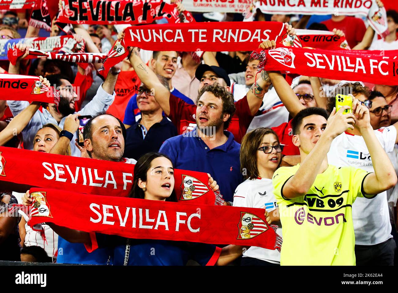 Sevilla FC fans Foto: Omar Arnau Banque D'Images