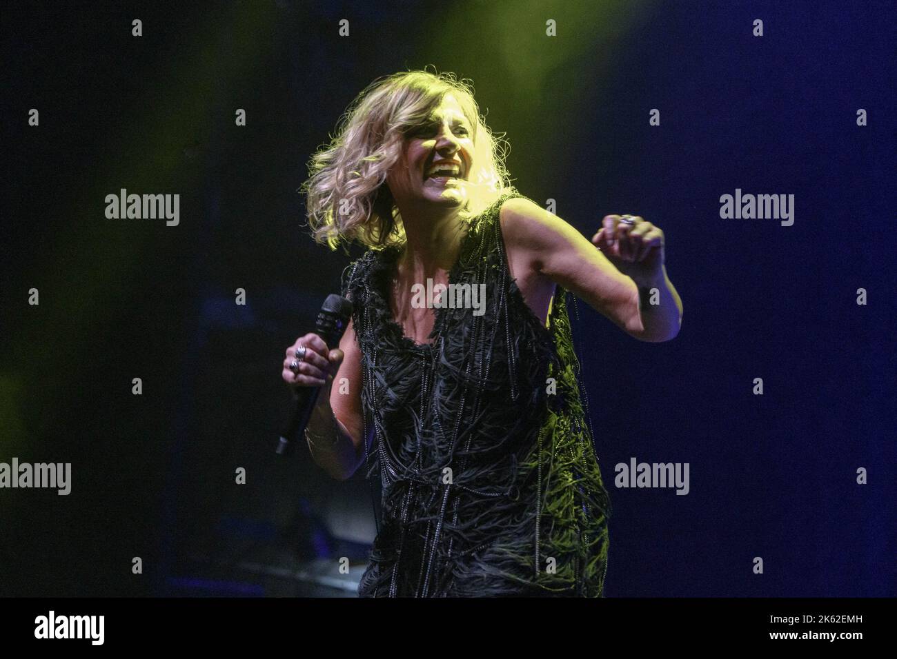 Irene Grandi pendant la vie 'IO in blues' sur 10 octobre 2022 au Teatro Olimpico à Rome, Italie Banque D'Images