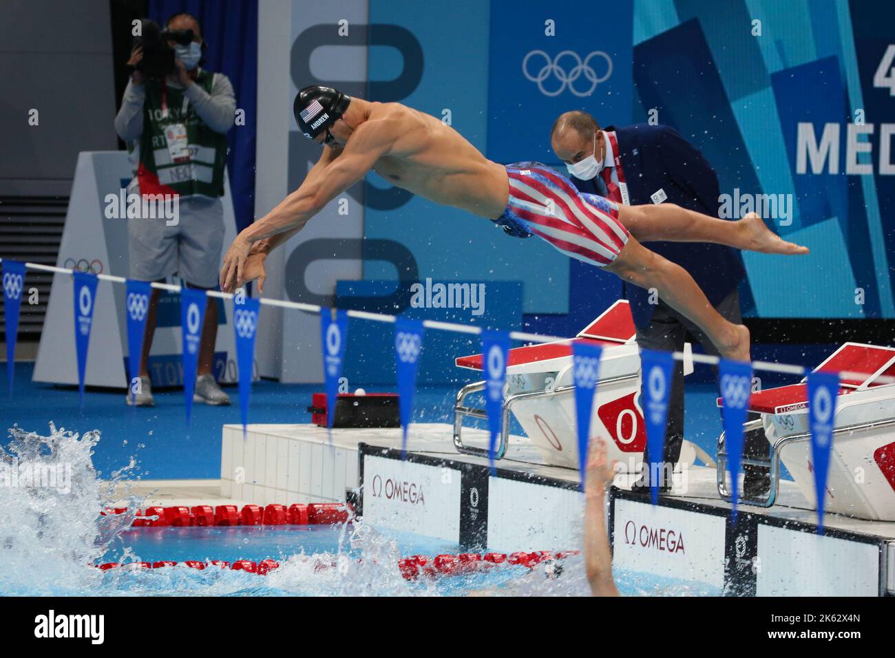 1st AOÛT 2021 TOKYO, JAPON Michael ANDREW des ÉtatsUnis nage le 100m brasse de la finale du