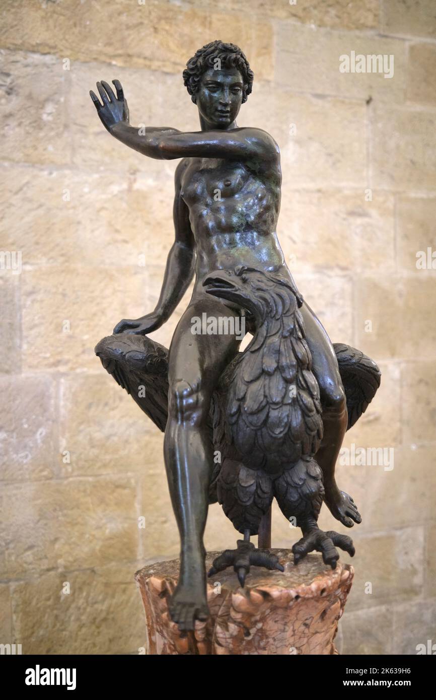 Ganymede par Bartolomeo Ammannati dans le Musée Bargello Florence Italie Banque D'Images