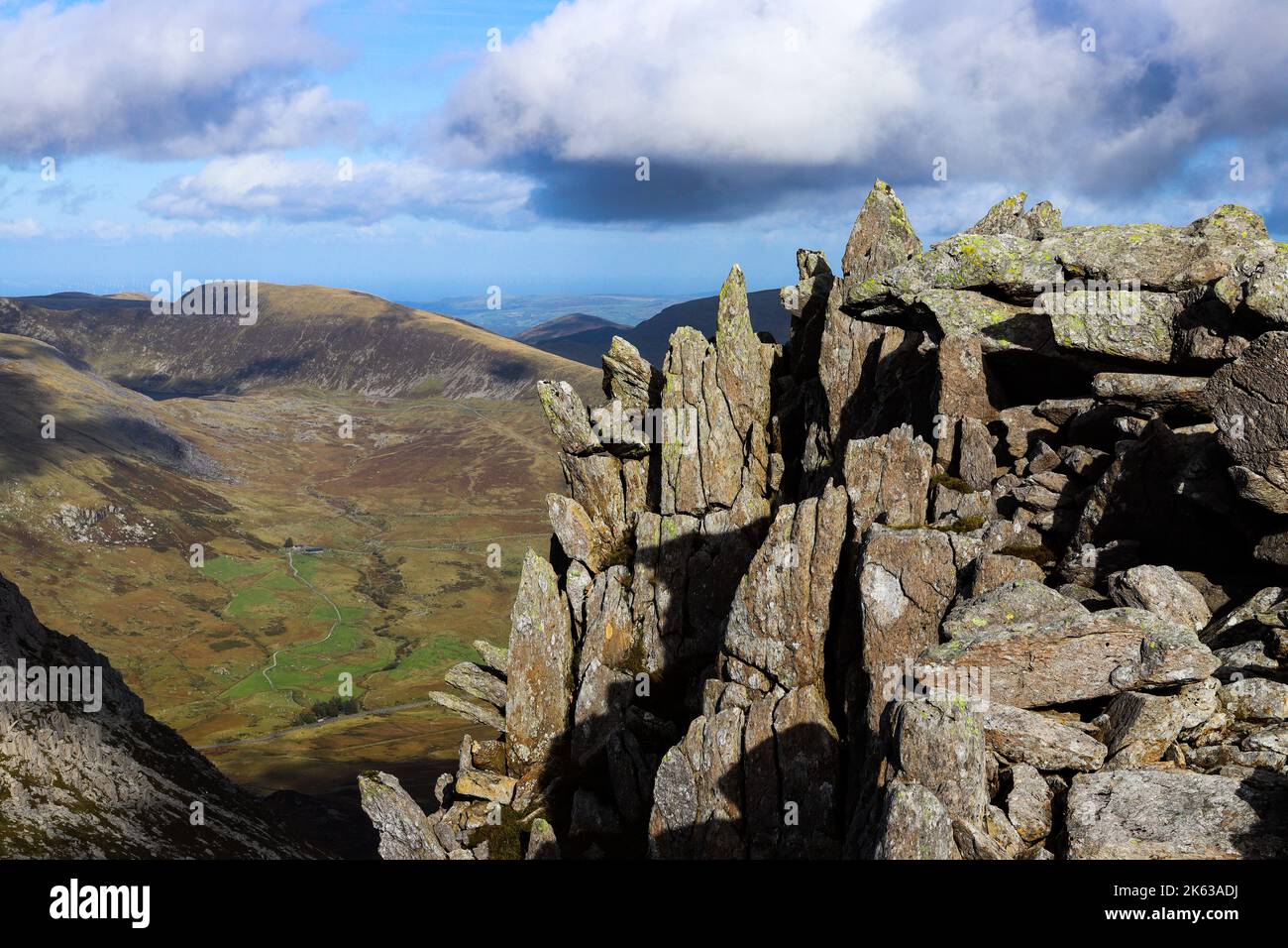 Tryfan snowdonia glyderau carneddau Banque D'Images