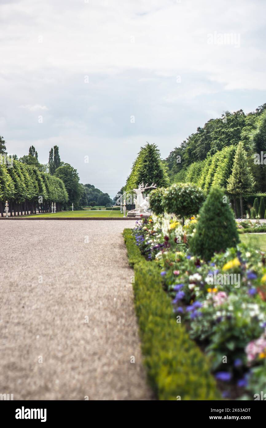 Jardin du château de Schwetzingen Banque D'Images