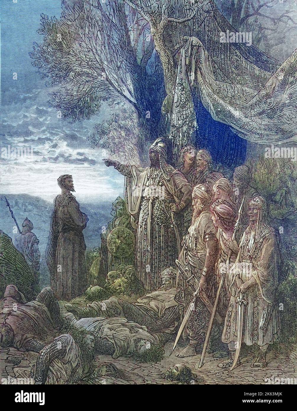 Les croisades étaient une série de guerres religieuses en Asie occidentale et en Europe initiées, soutenues et parfois dirigées par l'Église catholique, le chancelier walther, le pardon par Naim al-Din Ilghazi I. bin Artuq, Ilgazi von Mardin, ab 1107 Emir von Mardin und ab 1118 Emir von Aleppo, deuxième croisade. Illgazi begnadigt den Kanzler Walther, Kreuzzüge waren von der Latéinischen Kirche sanktionierte, strategisch, religiös und wirtschaftlich motivierte Kriege zwischen 1095/99 und dem 13. Jahrhundert, Historisch, numérique amélioration de la reproduction d'un original du XIXe siècle / digitale Reproduktion ein Banque D'Images