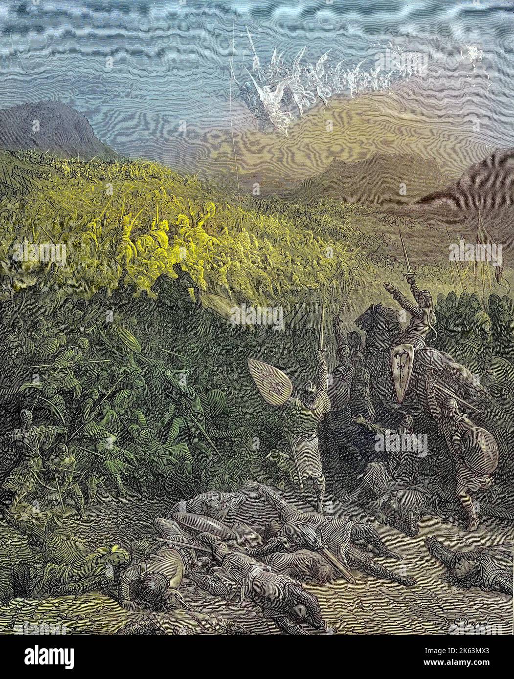 Les croisades étaient une série de guerres religieuses en Asie occidentale et en Europe initiées, soutenues et parfois dirigées par l'Eglise catholique, la bataille d'Iconium, Konya, a eu lieu le 18 mai 1190 pendant la troisième croisade, dans l'expédition de Frederick Barbarossa à la Terre Sainte, Die Schlacht bei Iconium wurde am 18. Mai 1190 während des Dritten Kreuzzuges zwischen dem deutschen Heer unter Friedrich Barbarossa und den Rum-Seldschuken unter Sultan Kiliç Arslan II ausgekämpft. , Keuzzüge waren von der Latéinischen Kirche sanktionierte, strategisch, religiös und wirtschaftlich motivierte Krie Banque D'Images