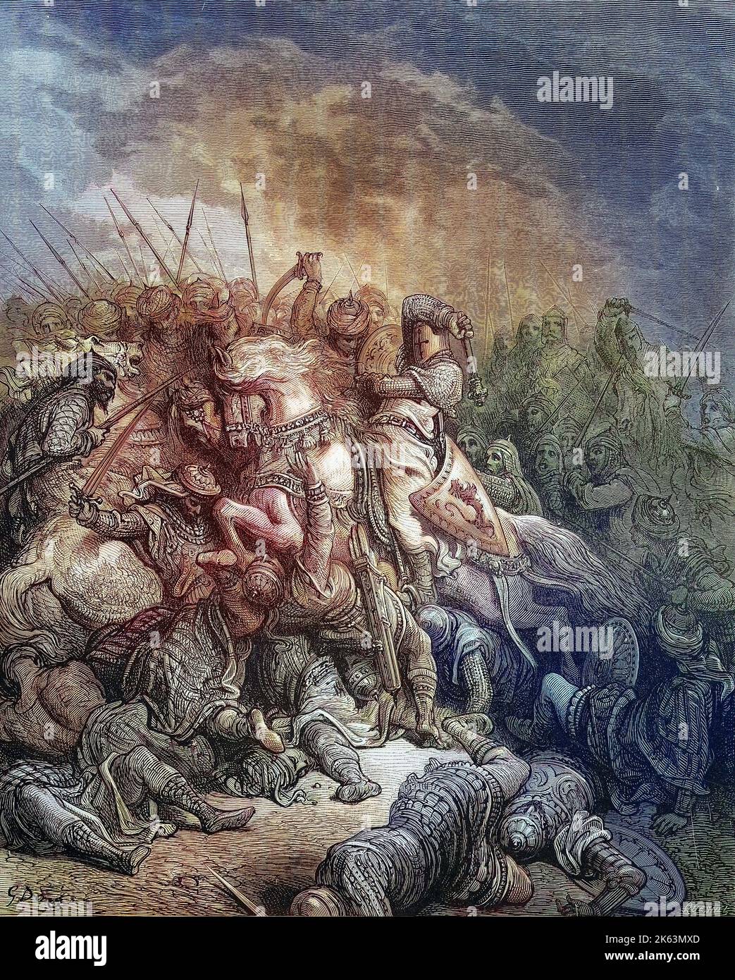 Les croisades étaient une série de guerres religieuses en Asie occidentale et en Europe initiées, soutenues et parfois dirigées par l'Église catholique, La bataille d'Arsuf était une bataille de la troisième croisade dans laquelle Richard I d'Angleterre défait les forces du chef Ayyubid Saladin, Die Schlacht von Arsuf war eine Schlacht zur Zeit des Dritten Kreuzzugs, bei der die Streitkräfte unter Richard Löwenherz jene unter Saladin in der Nähe des Ortes Arsuf besiegten, Kreuzzüge waren von der Latéinischen Kirche sankierte, Grundstücke, sich und Grundstücken und Grundstücken. Ja Banque D'Images