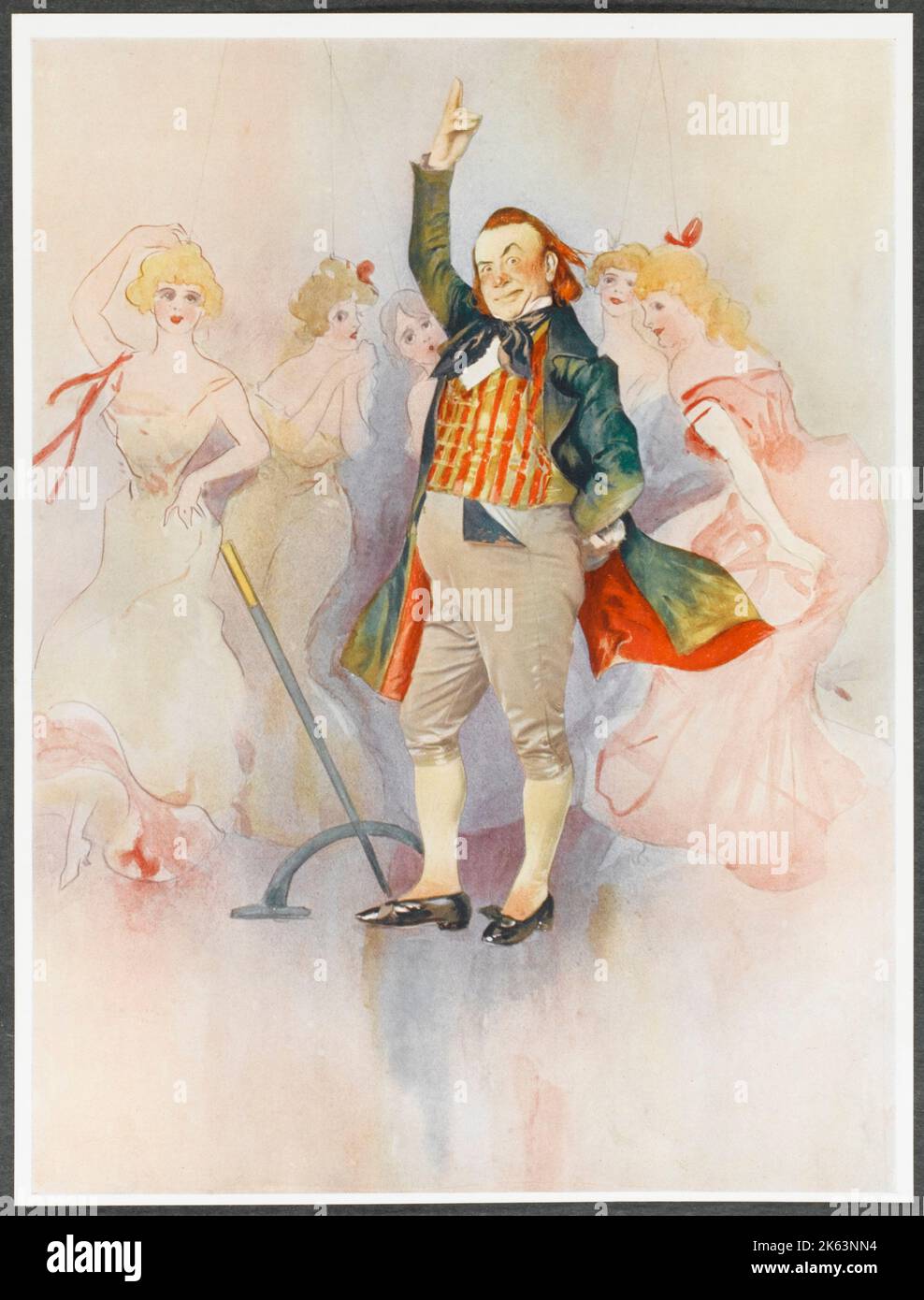 WILLIE EDOUIN (William Frederick Bryer) (1846 - 1908), comédien anglais de la Poupee (le Doll). Banque D'Images