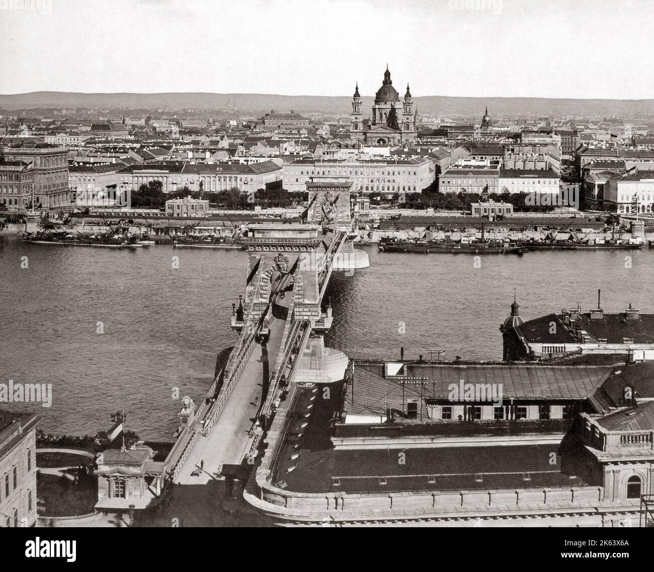 Budapest, Hongrie, vers 1890. Banque D'Images