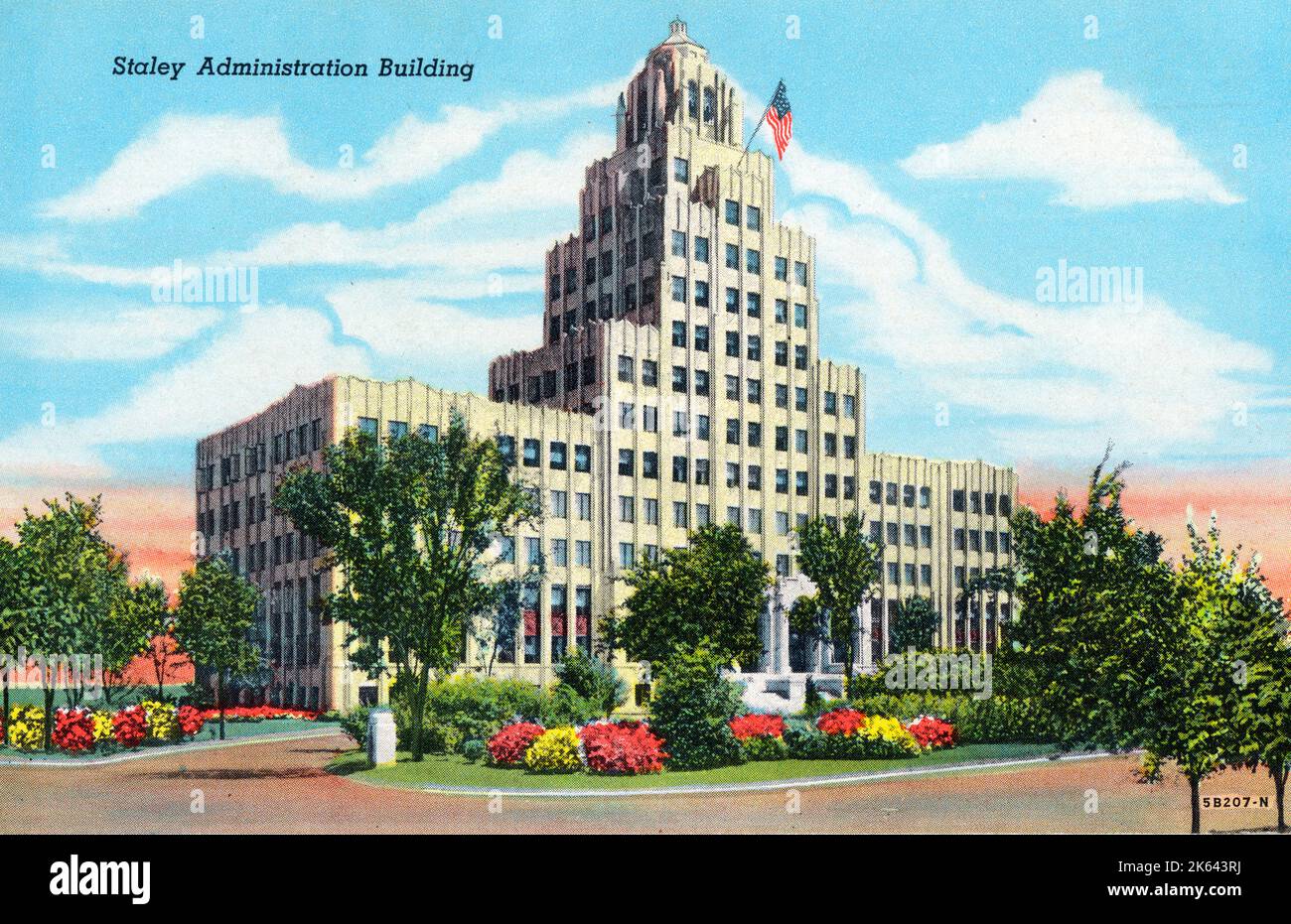 Decatur, Illinois, États-Unis - Staley Administration Building Banque D'Images