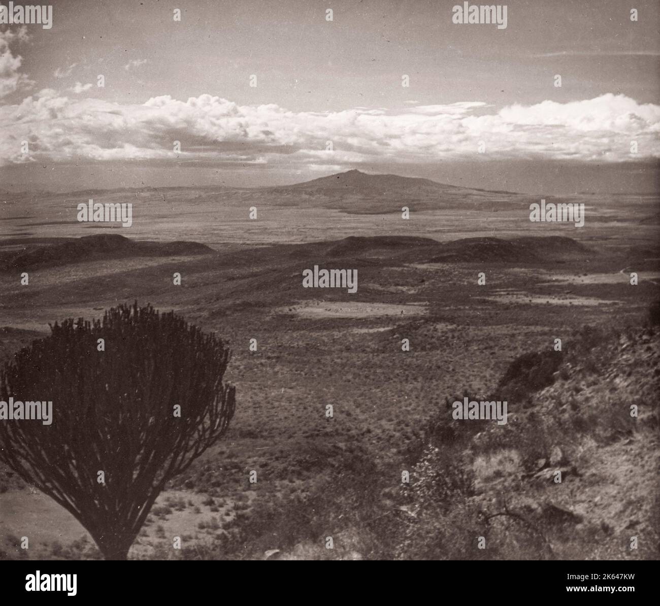 1940s Afrique de l'est la Grande Vallée du Rift, de l'escarpement de