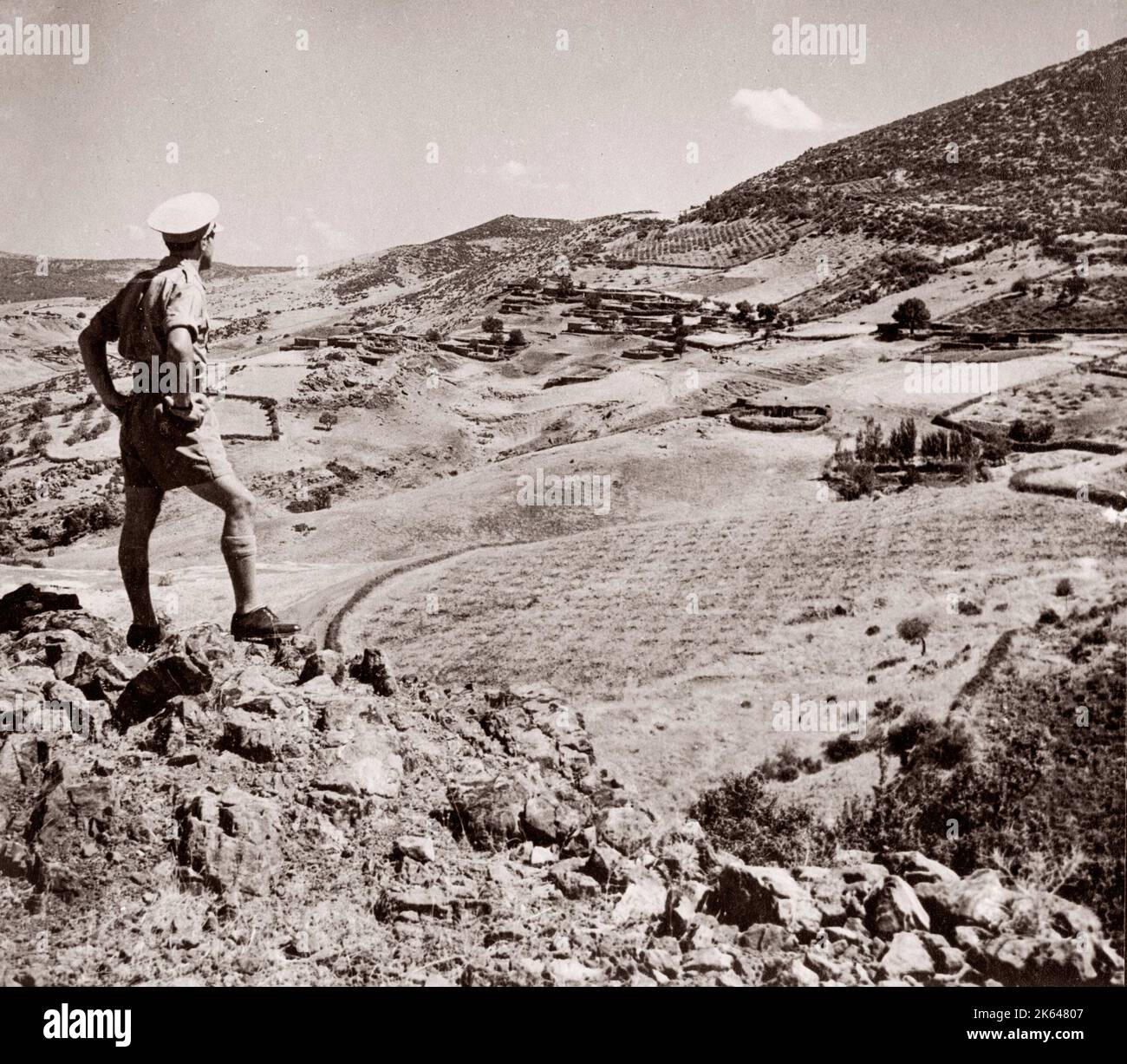 1943 Syrie - vue de Benndirek, région du Kurd le long de la frontière turque Photographie d'un officier de recrutement de l'armée britannique stationnés en Afrique de l'est et au Moyen-Orient pendant la Seconde Guerre mondiale Banque D'Images