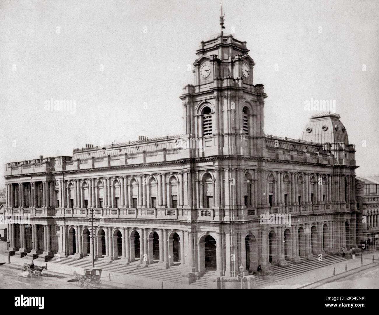 C.1880 s Australie - le bureau de poste à Melbourne Banque D'Images