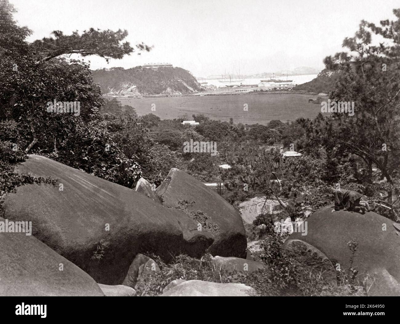 Happy Valley Racecourse, Hong Kong, c.1870 Banque D'Images