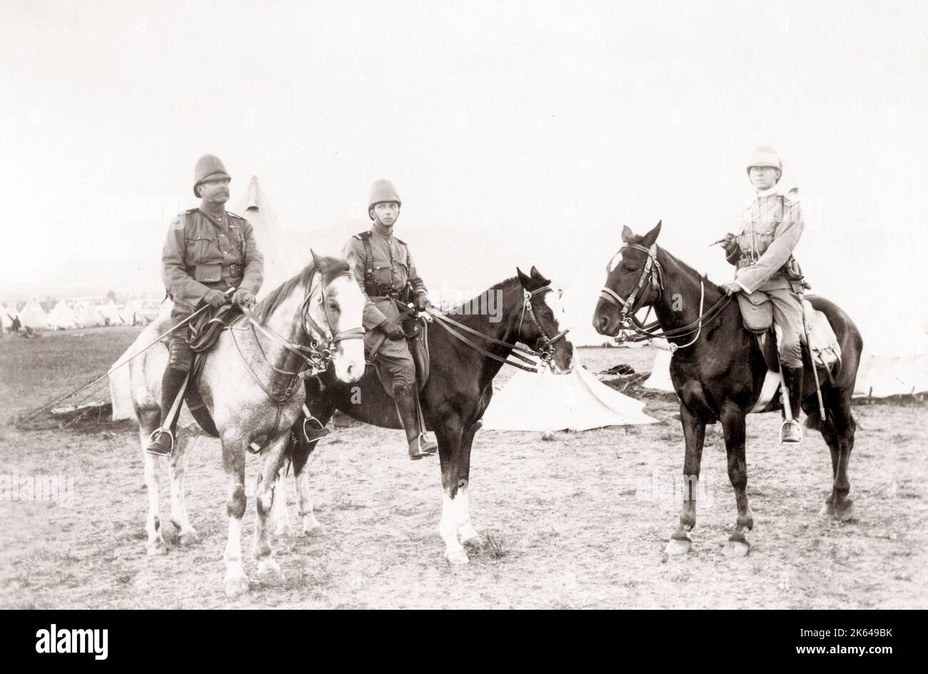 Années 1880, l'Inde - Canada des officiers de l'armée britannique Banque D'Images