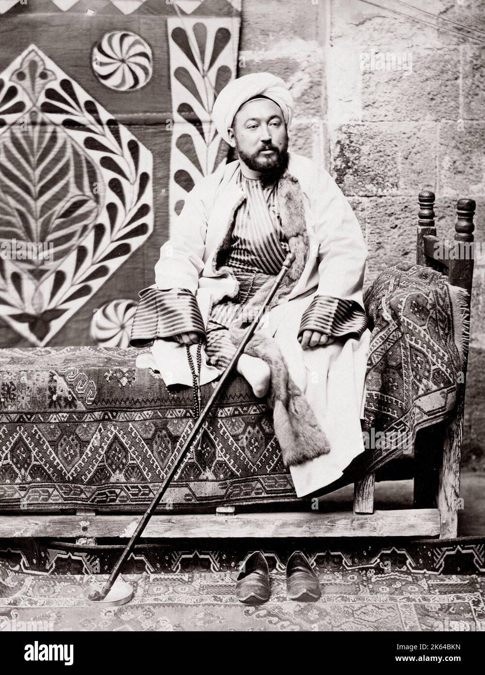 C.1880 s Egypte Le Caire - clerc musulman Banque D'Images