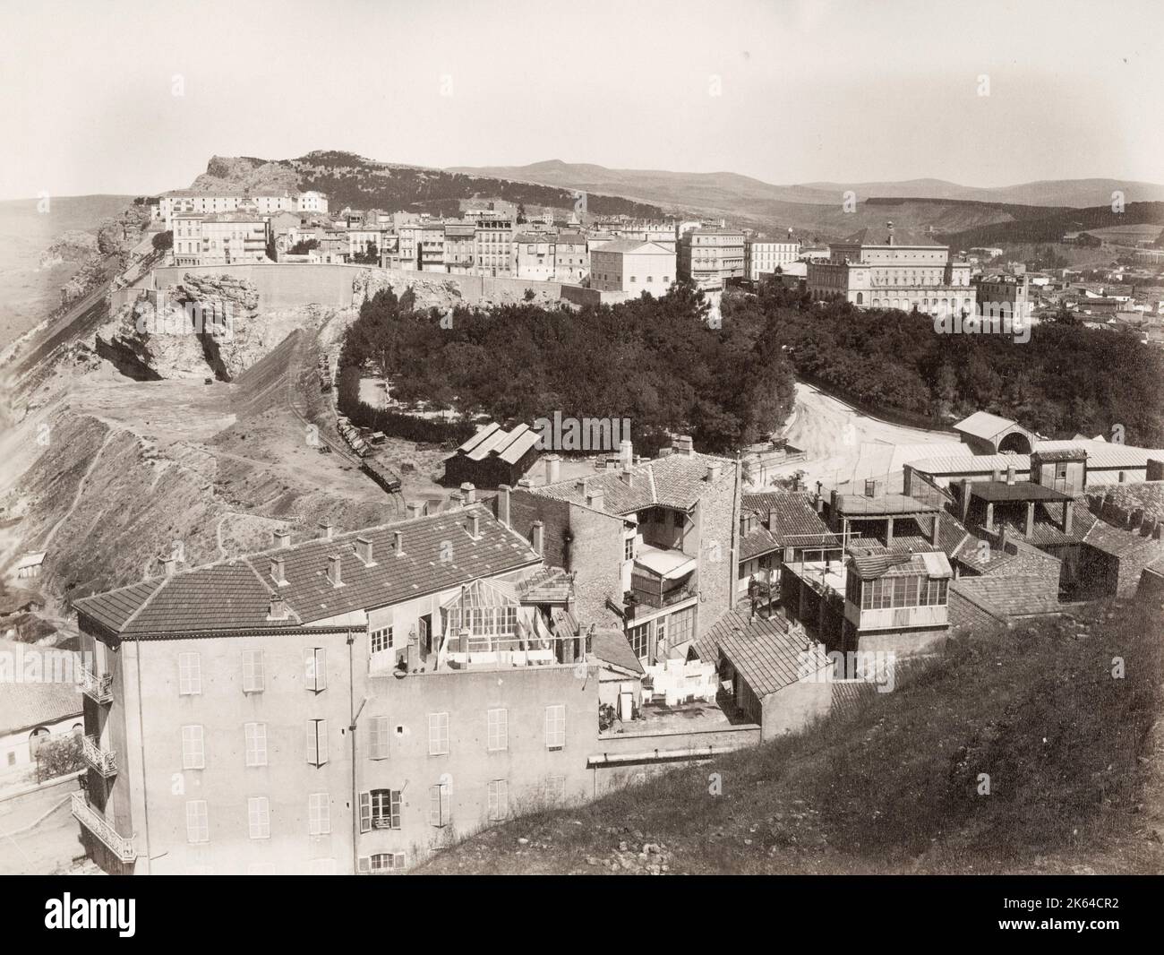 Photo du XIXe siècle : vue de Constantine Algérie Banque D'Images