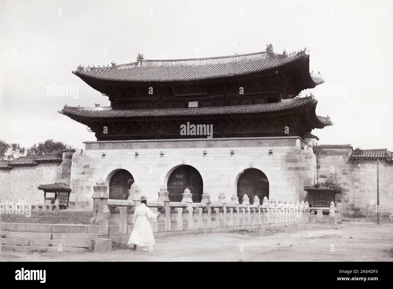 Photo du début du XXe siècle : Palais impérial, Palais Gyeongbokgung, Séoul, Corée, vers 1910. Banque D'Images