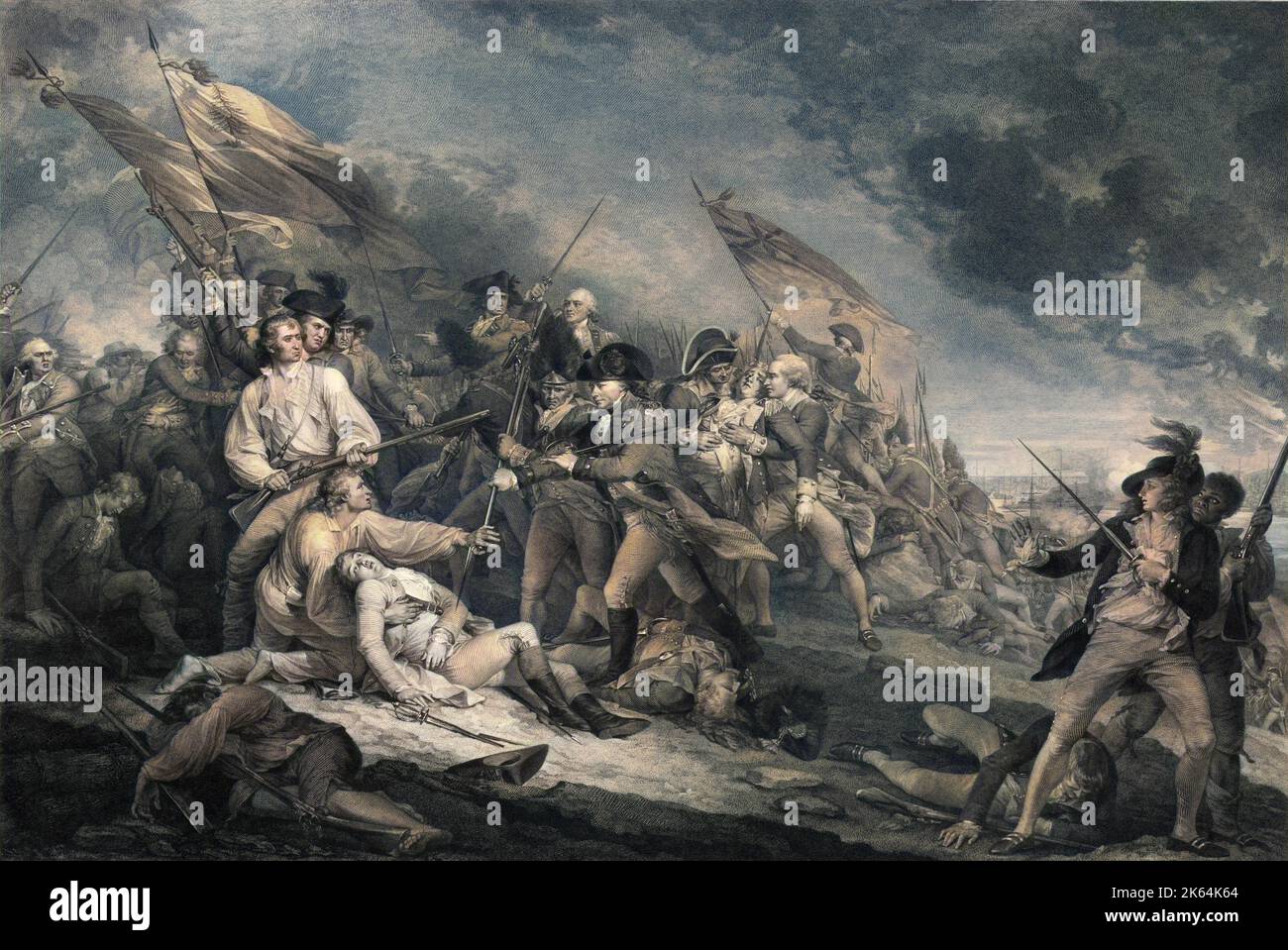 La Bataille de Bunker Hill. Banque D'Images