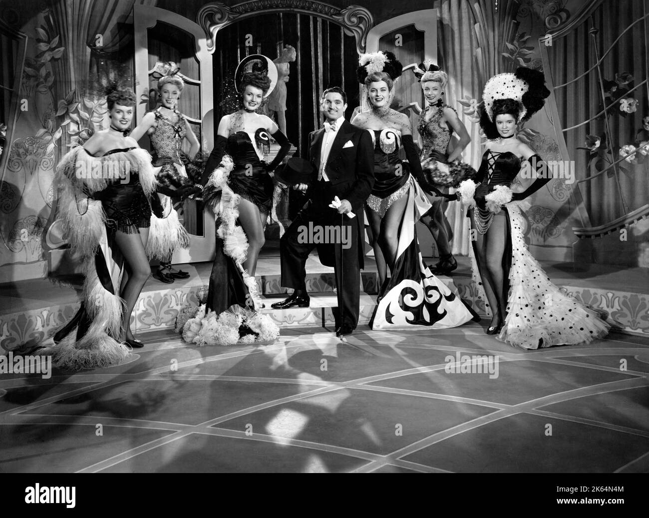 Robert Alda, sur le tournage du film, « April averses », Warner Bros., 1948 Banque D'Images