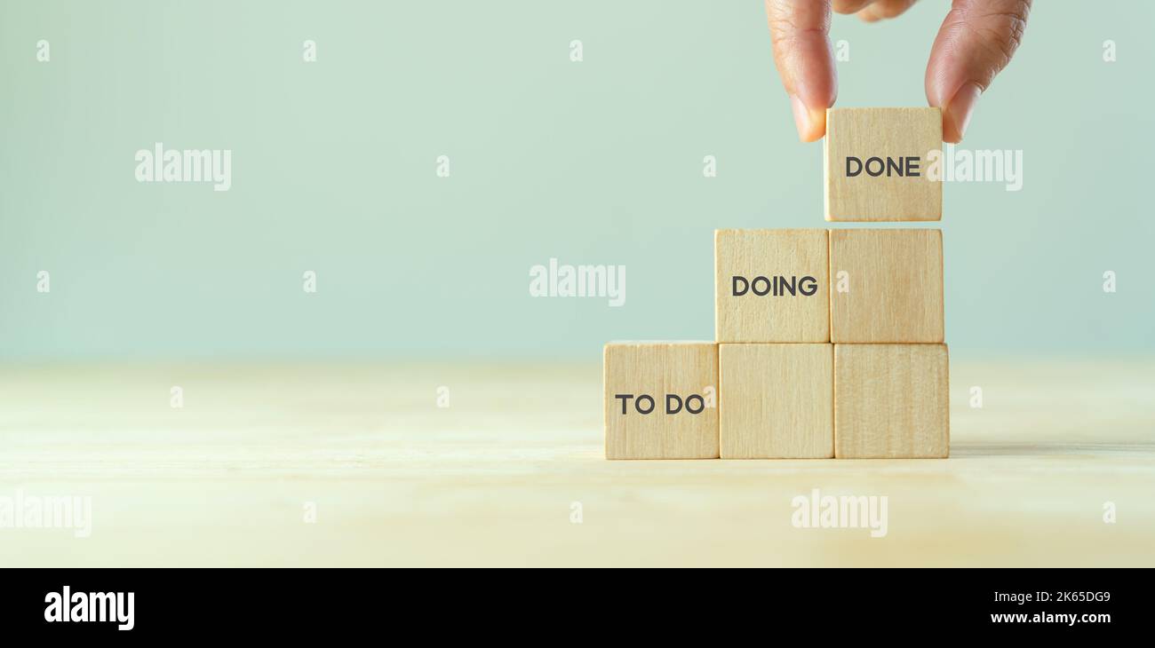 Concept de suivi du travail ; À FAIRE, À FAIRE, À FAIRE. Outils du tableau Kanban pour une gestion efficace de l'équipe. Outil de gestion de projet agile pour aider à visualiser le travail, lim Banque D'Images