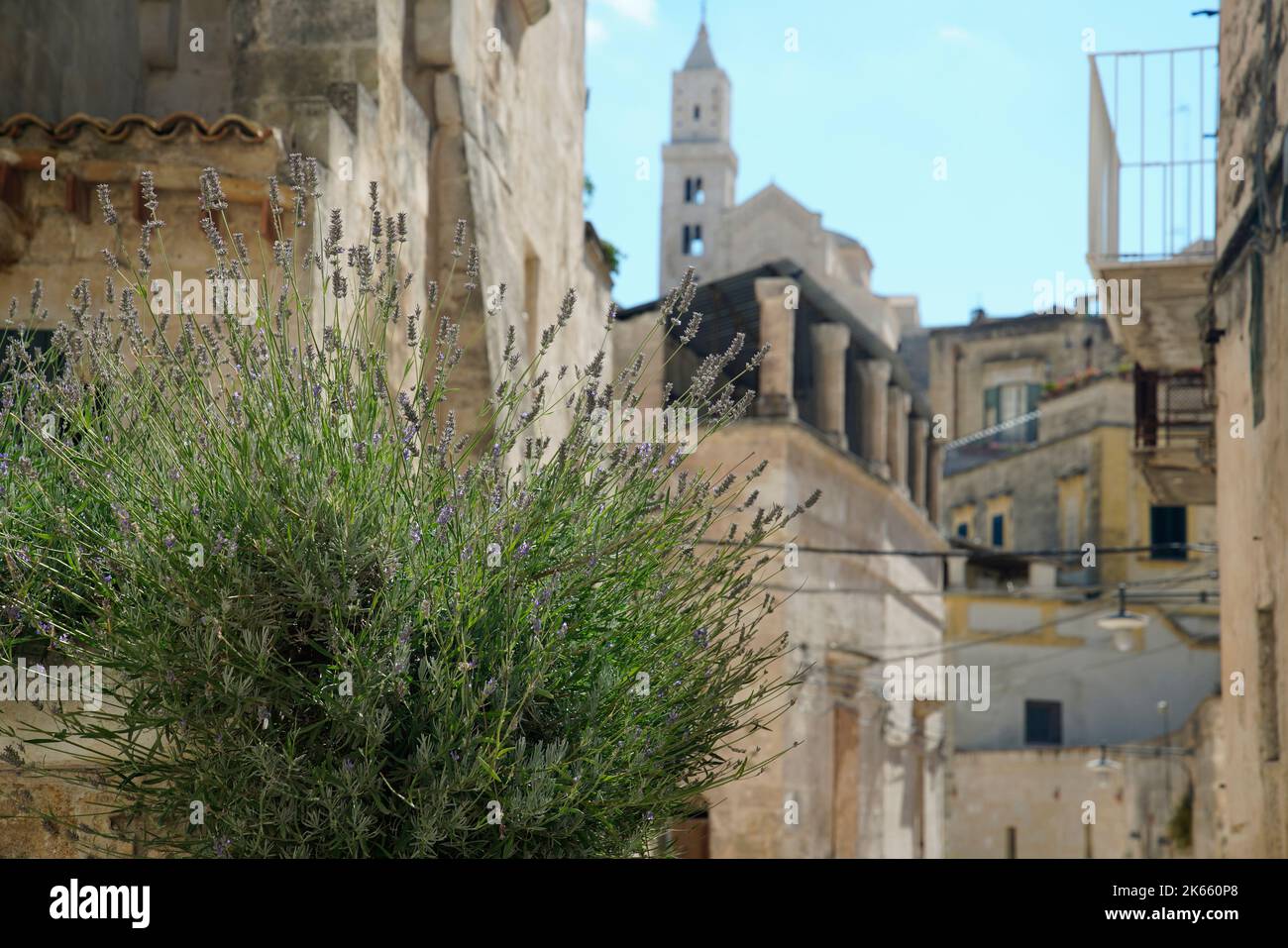 Vue sur la ville, Matera, province de Matera, Basilicate, Italie Banque D'Images