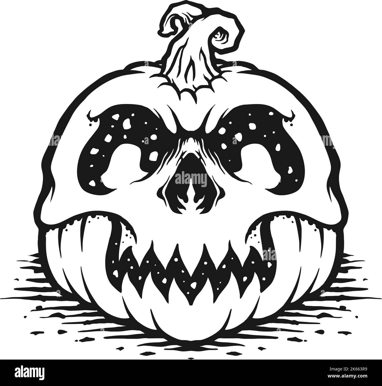 Halloween Silhouette Clipart illustrations vectorielles pour votre travail logo, t-shirt de marchandise de mascotte, autocollants et étiquettes, affiche, cartes de vœux Illustration de Vecteur