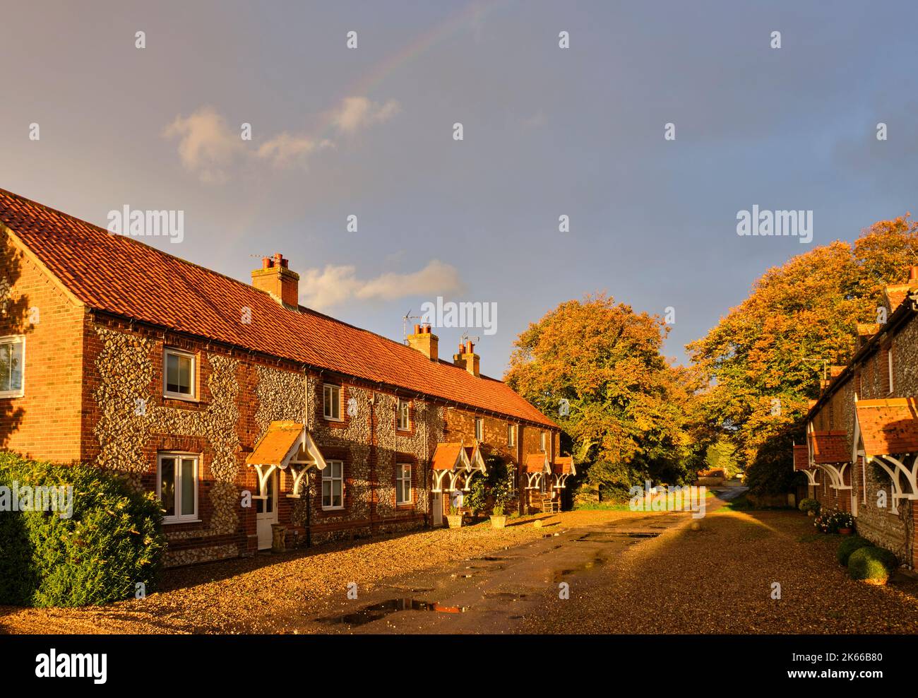 Field House Cottages près de Brancaster, Norfolk Banque D'Images